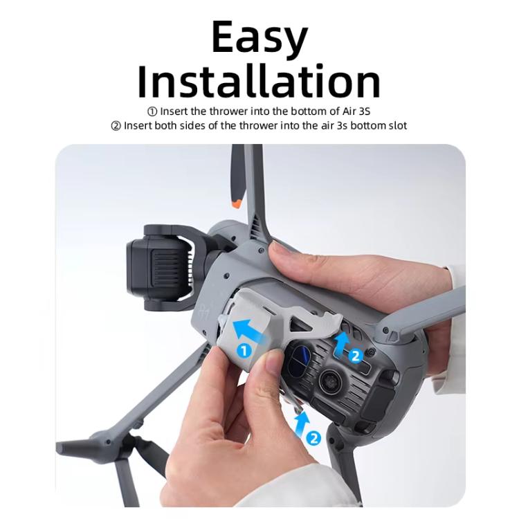 For DJI Air 3S RCSTQ Drone Air Thrower Transport Device For DJI Air 3S RCSTQ Drone Air Thrower Transport Device